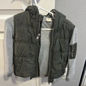 Tucker + Tate Green and Gray Hooded Jacket. 24m